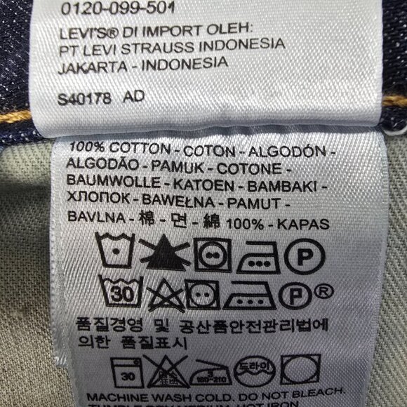 Levi’s 527 Slim Bootcut Jeans Men’s 34x34 Denim Indigo Blue Dark Wash NEW Tags - Picture 6 of 6